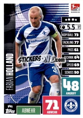 Cromo Fabian Holland - German Fussball Bundesliga 2020-2021. Match Attax Extra - Panini