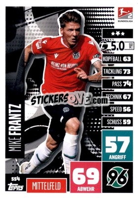 Figurina Mike Frantz - German Fussball Bundesliga 2020-2021. Match Attax Extra - Panini