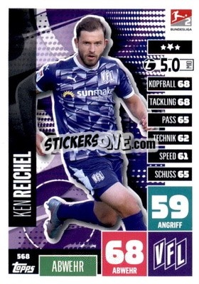 Sticker Kenan Reichel - German Fussball Bundesliga 2020-2021. Match Attax Extra - Panini