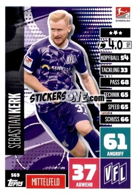 Sticker Sebastian Kerk - German Fussball Bundesliga 2020-2021. Match Attax Extra - Panini