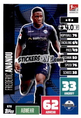 Figurina Fredric Ananou - German Fussball Bundesliga 2020-2021. Match Attax Extra - Panini