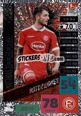Sticker Matthias Zimmermann - German Fussball Bundesliga 2020-2021. Match Attax Extra - Panini