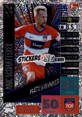 Sticker Marc Schnatterer - German Fussball Bundesliga 2020-2021. Match Attax Extra - Panini