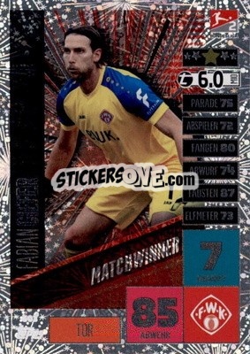 Sticker Fabian Giefer - German Fussball Bundesliga 2020-2021. Match Attax Extra - Panini