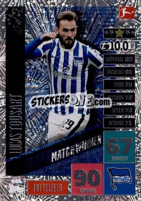 Figurina Lucas Tousart - German Fussball Bundesliga 2020-2021. Match Attax Extra - Panini