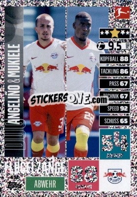 Sticker Angeliño / Mukiele - German Fussball Bundesliga 2020-2021. Match Attax Extra - Panini