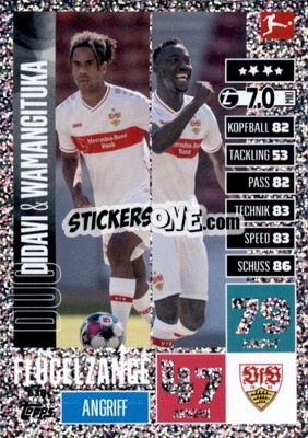 Sticker Didavi / Wamangituka - German Fussball Bundesliga 2020-2021. Match Attax Extra - Panini
