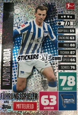 Sticker Vladimir Darida - German Fussball Bundesliga 2020-2021. Match Attax Extra - Panini