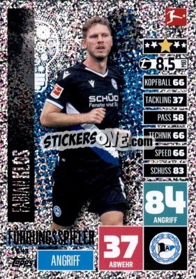 Cromo Fabian Klos - German Fussball Bundesliga 2020-2021. Match Attax Extra - Panini