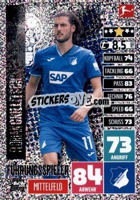 Sticker Florian Grillitsch - German Fussball Bundesliga 2020-2021. Match Attax Extra - Panini