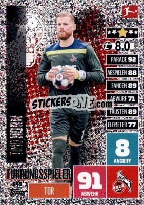 Cromo Timo Horn - German Fussball Bundesliga 2020-2021. Match Attax Extra - Panini