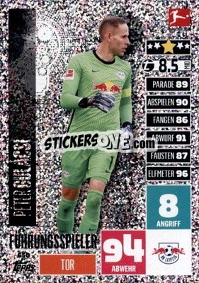 Sticker Peter Gulacsi - German Fussball Bundesliga 2020-2021. Match Attax Extra - Panini