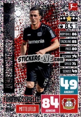 Sticker Julian Baumgartlinger - German Fussball Bundesliga 2020-2021. Match Attax Extra - Panini