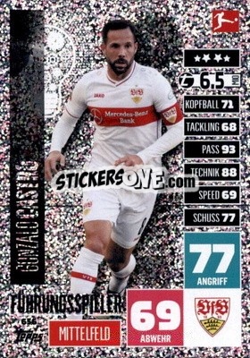 Cromo Gonzalo Castro - German Fussball Bundesliga 2020-2021. Match Attax Extra - Panini