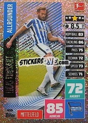 Cromo Lucas Tousart - German Fussball Bundesliga 2020-2021. Match Attax Extra - Panini