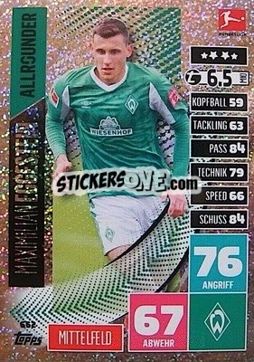 Sticker Maximilian Eggestein - German Fussball Bundesliga 2020-2021. Match Attax Extra - Panini