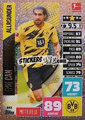 Figurina Emre Can - German Fussball Bundesliga 2020-2021. Match Attax Extra - Panini