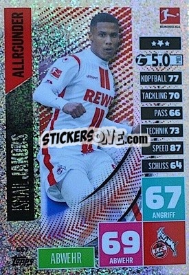 Cromo Ismail Jakobs - German Fussball Bundesliga 2020-2021. Match Attax Extra - Panini