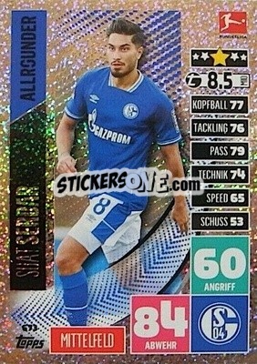 Sticker Suat Serdar - German Fussball Bundesliga 2020-2021. Match Attax Extra - Panini