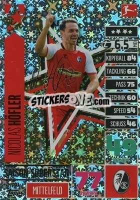 Sticker Nicolas Hbfler - German Fussball Bundesliga 2020-2021. Match Attax Extra - Panini