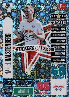 Cromo Marcel Halstenberg - German Fussball Bundesliga 2020-2021. Match Attax Extra - Panini