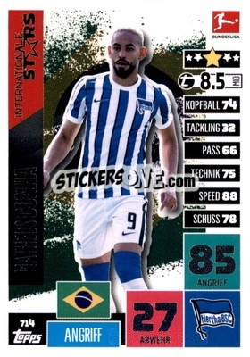 Sticker Matheus Cunha - German Fussball Bundesliga 2020-2021. Match Attax Extra - Panini