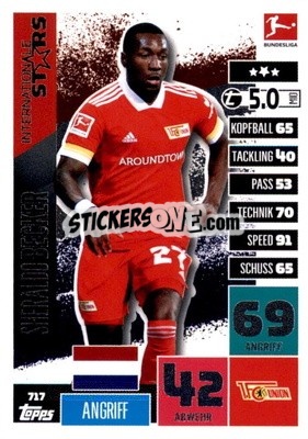 Figurina Sheraldo Becker - German Fussball Bundesliga 2020-2021. Match Attax Extra - Panini