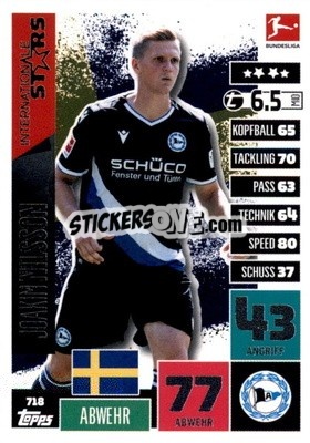 Sticker Joakim Nilsson - German Fussball Bundesliga 2020-2021. Match Attax Extra - Panini