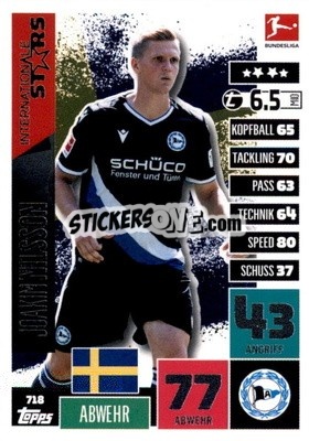 Cromo Joakim Nilsson - German Fussball Bundesliga 2020-2021. Match Attax Extra - Panini