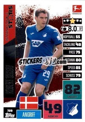 Sticker Robert Skov - German Fussball Bundesliga 2020-2021. Match Attax Extra - Panini