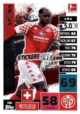 Sticker Edimilson Fernandes - German Fussball Bundesliga 2020-2021. Match Attax Extra - Panini