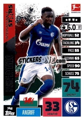 Sticker Rabbi Matondo - German Fussball Bundesliga 2020-2021. Match Attax Extra - Panini