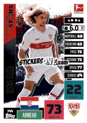 Sticker Borna Sosa - German Fussball Bundesliga 2020-2021. Match Attax Extra - Panini