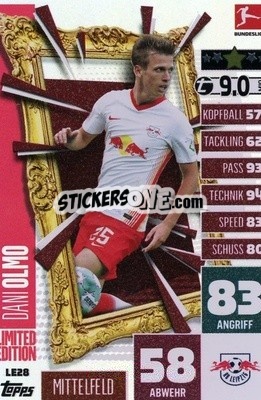 Sticker Dani Olmo - German Fussball Bundesliga 2020-2021. Match Attax Extra - Panini