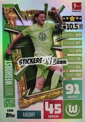 Figurina Wout Weghorst - German Fussball Bundesliga 2020-2021. Match Attax Extra - Panini