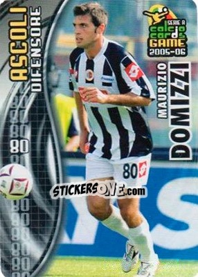 Sticker Maurizio Domizzi - Serie A 2005-2006. Calcio cards game n. 3 - Panini