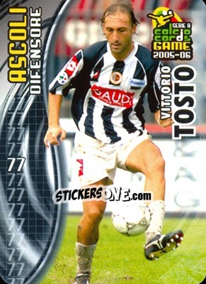 Sticker Vittorio Tosto - Serie A 2005-2006. Calcio cards game n. 4 - Panini