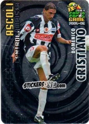 Sticker Domenico Cristiano - Serie A 2005-2006. Calcio cards game - Panini