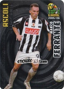 Sticker Marco Ferrante - Serie A 2005-2006. Calcio cards game n. 9 - Panini