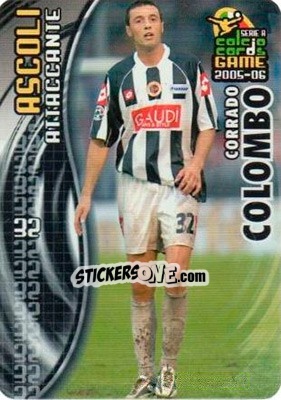 Sticker Corrado Colombo - Serie A 2005-2006. Calcio cards game n. 10 - Panini