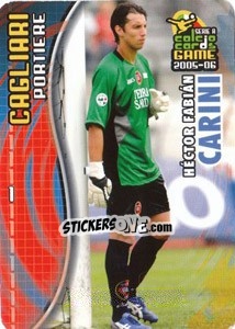 Sticker Hector Fabian Carini - Serie A 2005-2006. Calcio cards game n. 11 - Panini