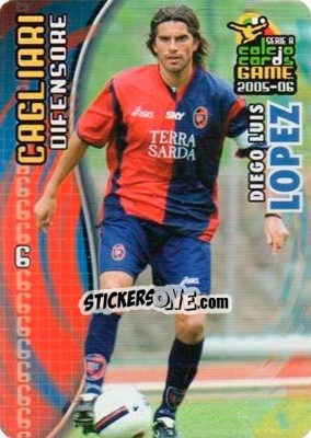 Sticker Diego Luis Lopez - Serie A 2005-2006. Calcio cards game n. 12 - Panini