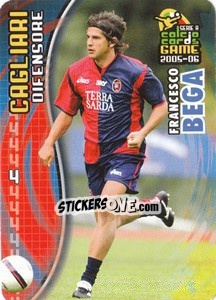 Sticker Francesco Bega - Serie A 2005-2006. Calcio cards game n. 13 - Panini