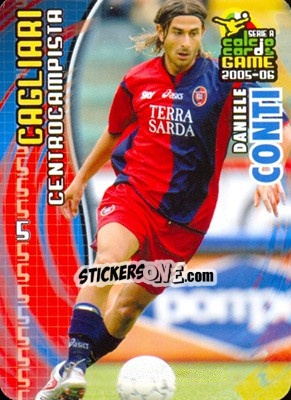 Sticker Daniele Conti - Serie A 2005-2006. Calcio cards game n. 15 - Panini