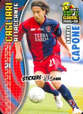 Sticker Andrea Capone - Serie A 2005-2006. Calcio cards game n. 17 - Panini