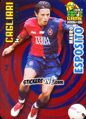 Sticker Mauro Esposito - Serie A 2005-2006. Calcio cards game n. 18 - Panini