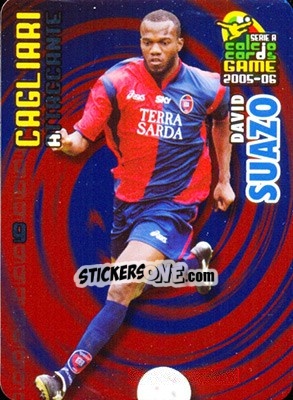 Sticker David Suazo - Serie A 2005-2006. Calcio cards game n. 19 - Panini