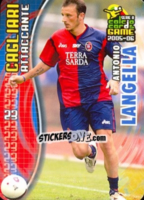 Sticker Antonio Langella - Serie A 2005-2006. Calcio cards game n. 20 - Panini