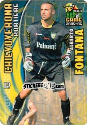 Cromo Alberto Fontana - Serie A 2005-2006. Calcio cards game n. 21 - Panini