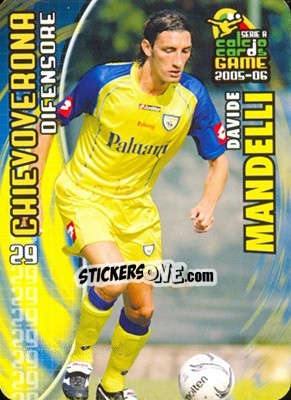 Sticker Davide Mandelli - Serie A 2005-2006. Calcio cards game n. 24 - Panini